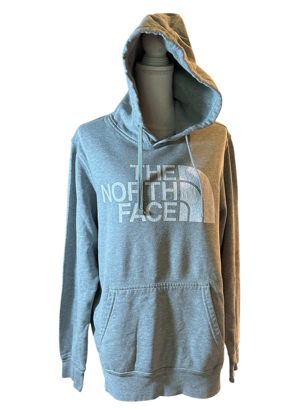 The North Face Men's Light Grey Logo Pullover Hoodie